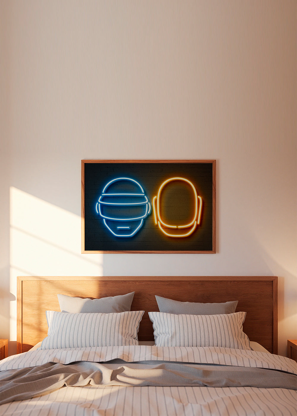 Vintage neon helm poster