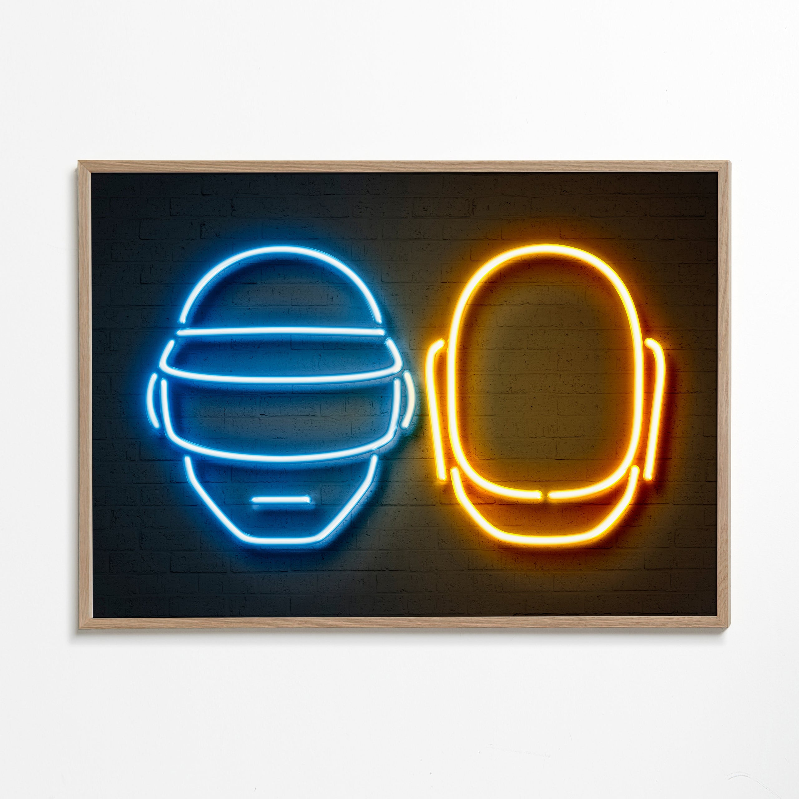 Vintage neon helm poster