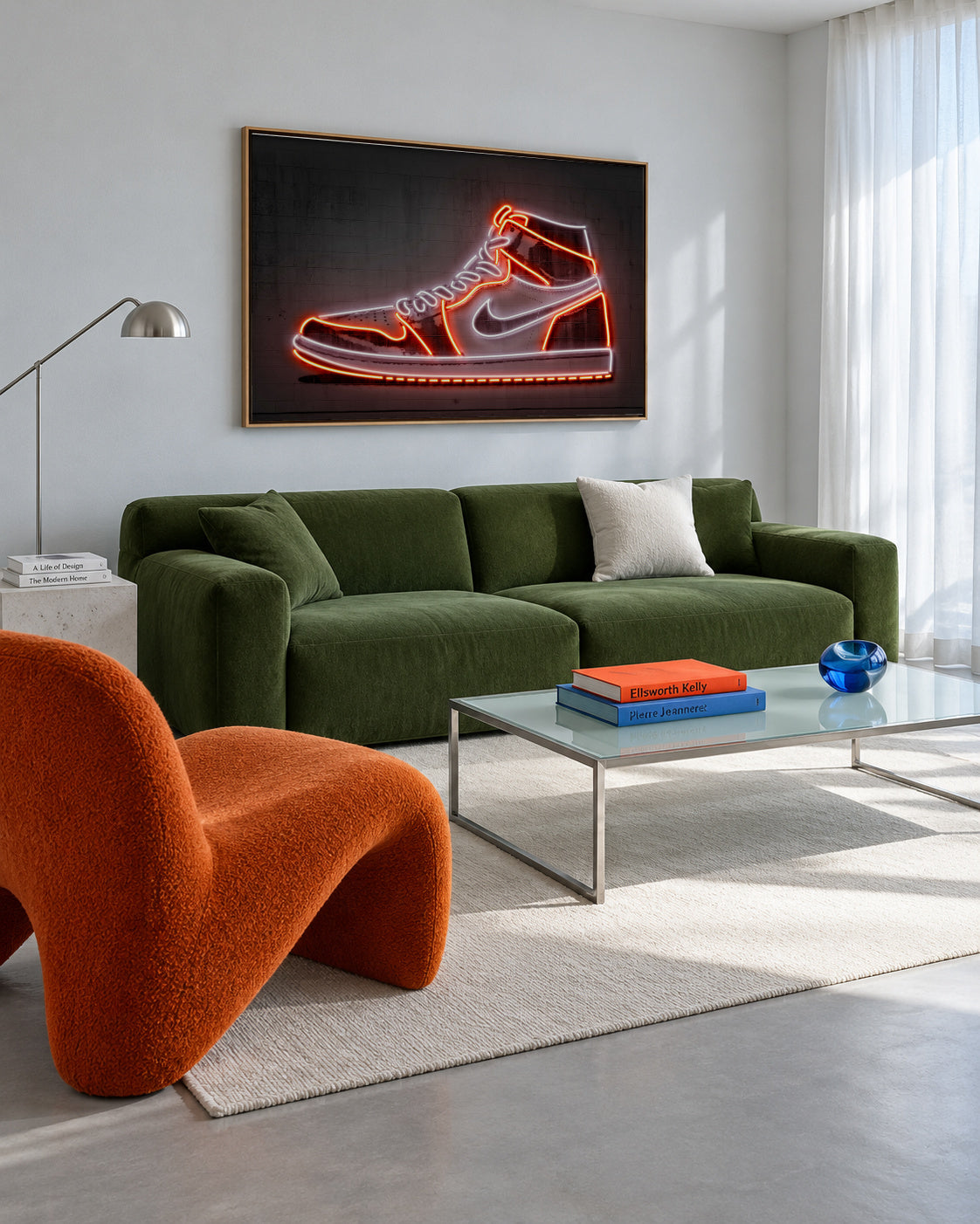 Jordan - Framed canvas in an interior