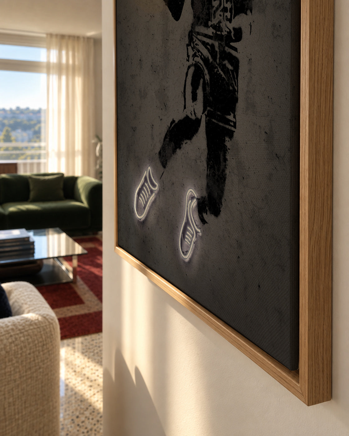 Michael Jordan - Framed canvas detail