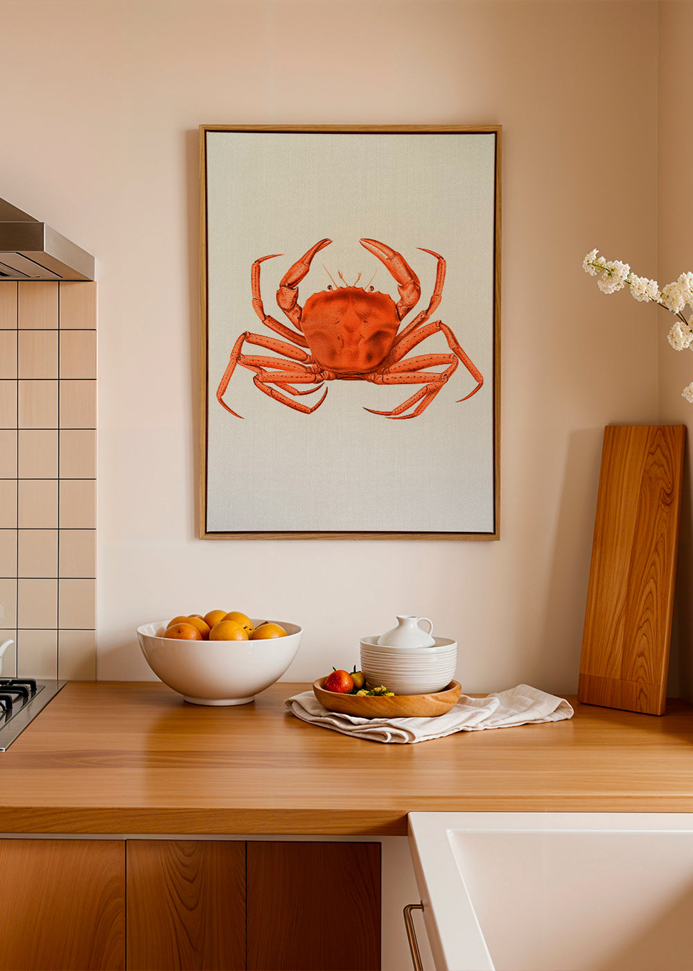 Watercolor Crab