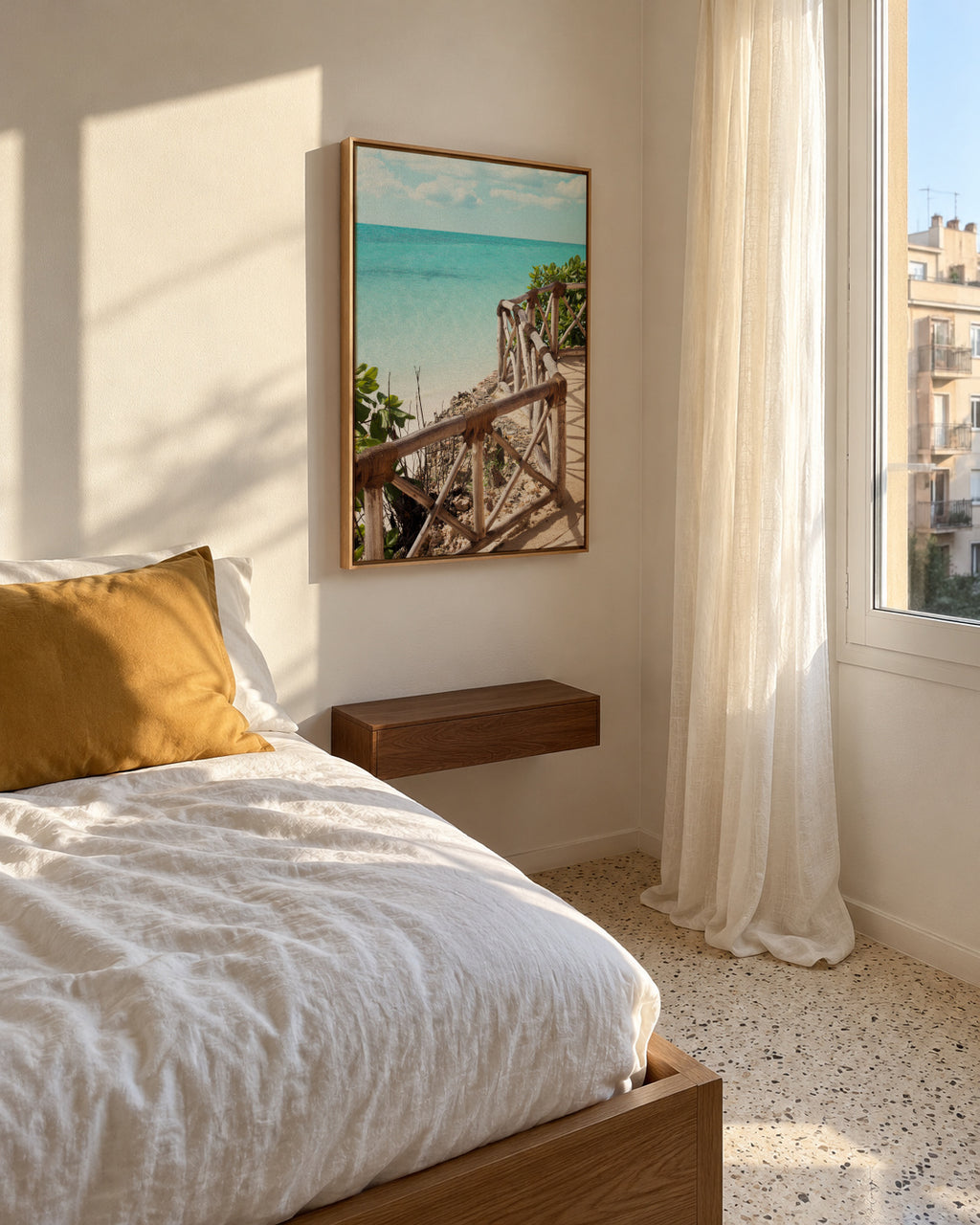 Walk With Me - Framed canvas in an interior