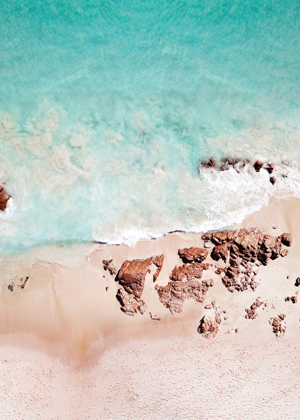 Luchtfoto van het strand