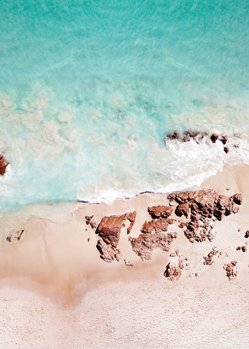 Luchtfoto van het strand