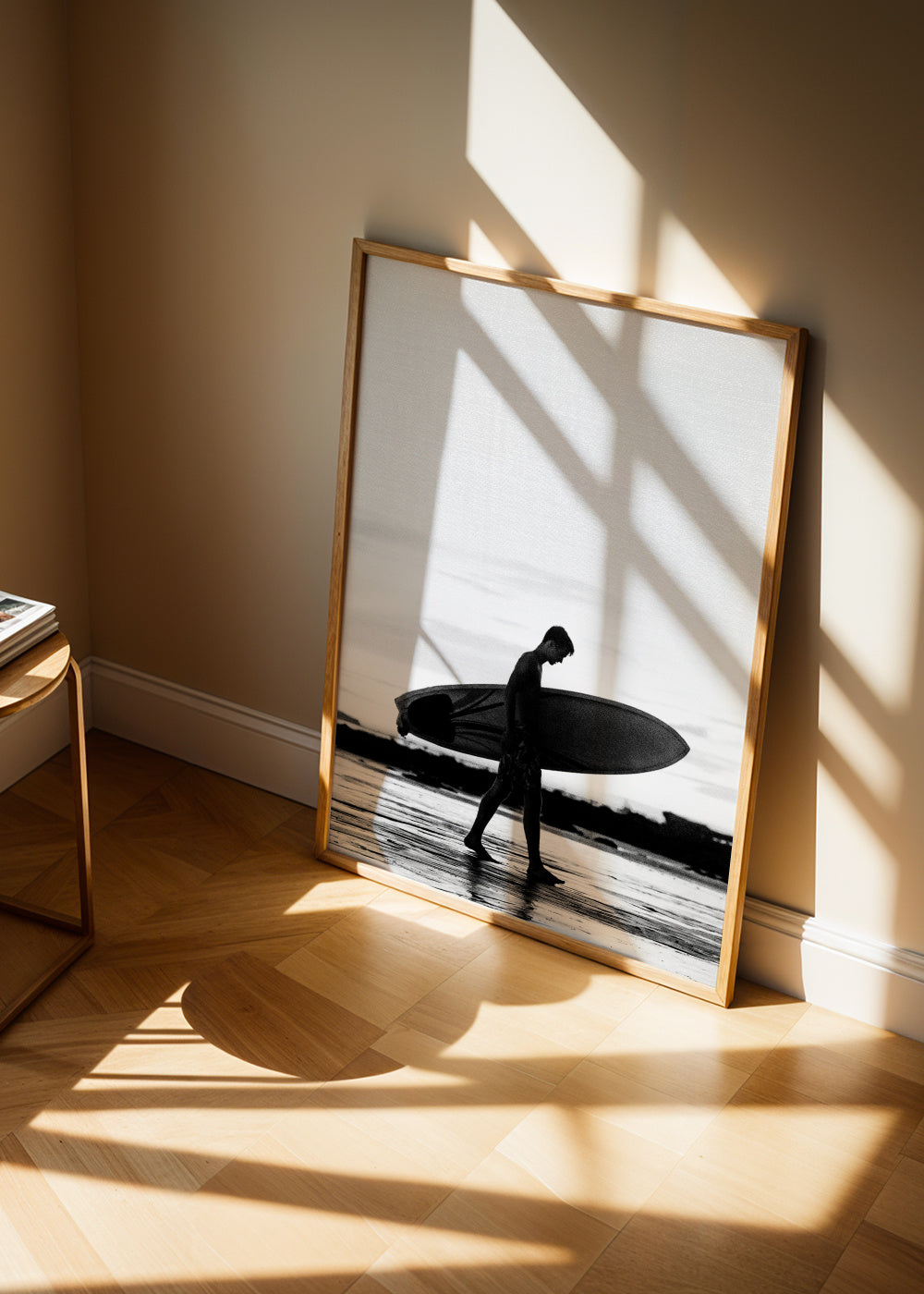 Surf Boy - Framed poster in an interior