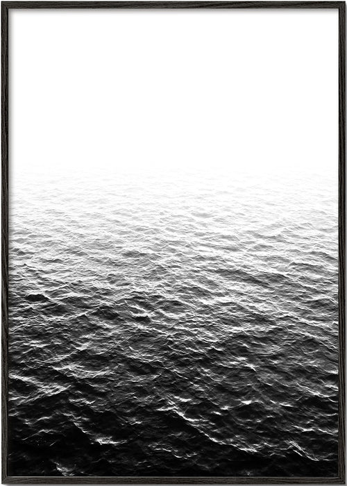 Landschapskunst: zwart-wit oceaanfoto
