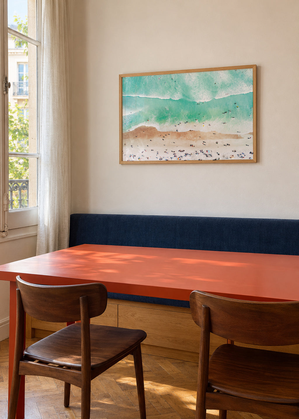 Beach Mood - Framed poster in an interior