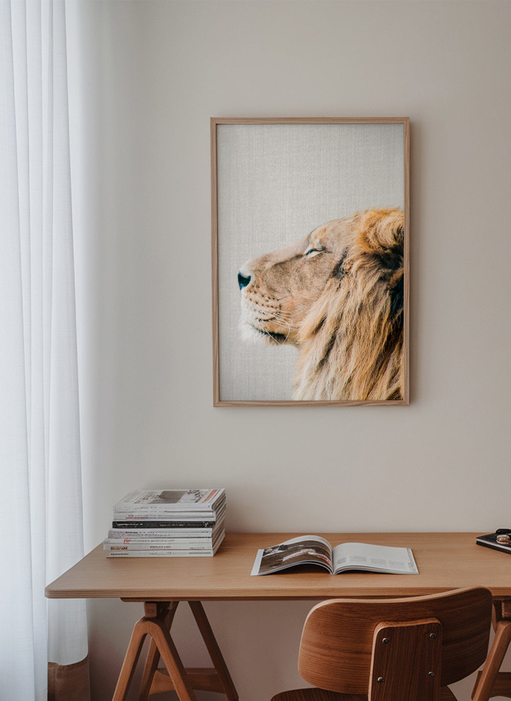 Dierenkunst leeuw portret