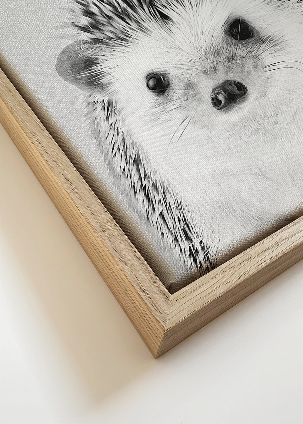 Artwork egelportret in zwart-wit