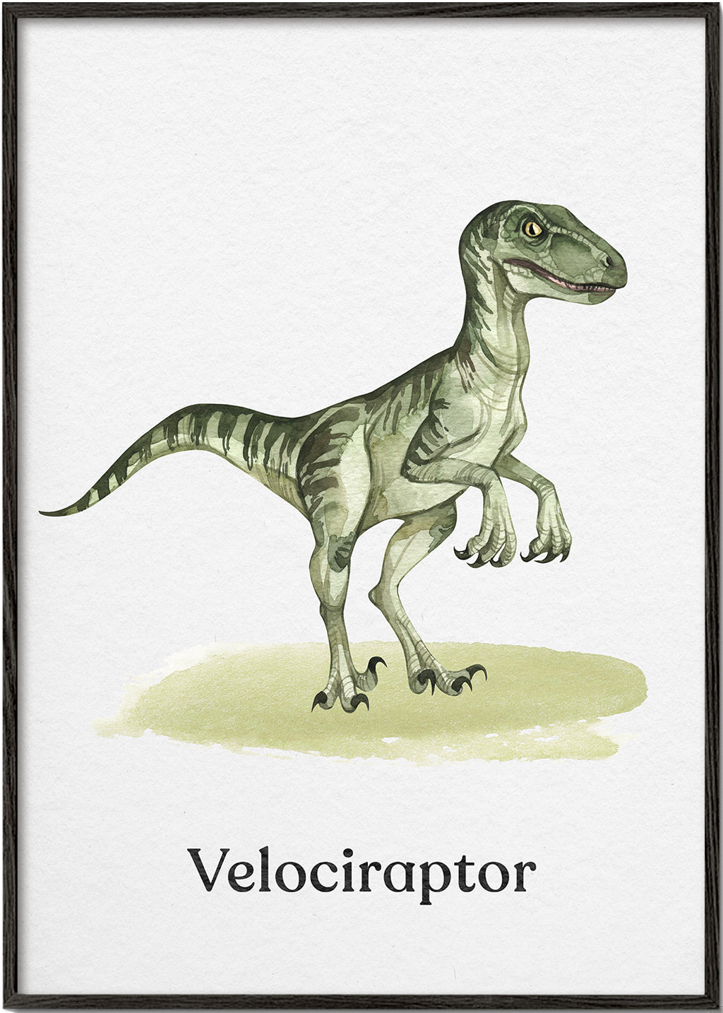 Velociraptor illustratie voor kinderen