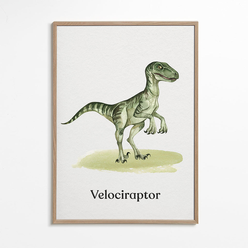 Velociraptor illustratie voor kinderen