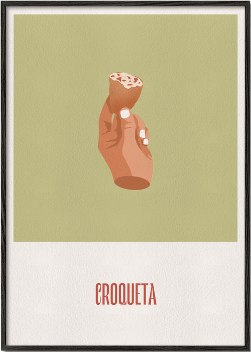 Keuken kunst Kroket illustratie