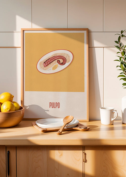 Keuken kunst: octopus op minimalistisch bord