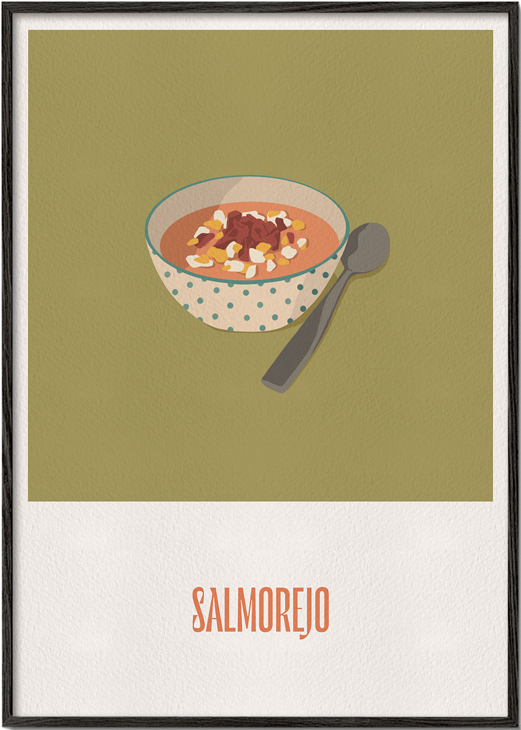 Keuken kunst Salmorejo illustratie