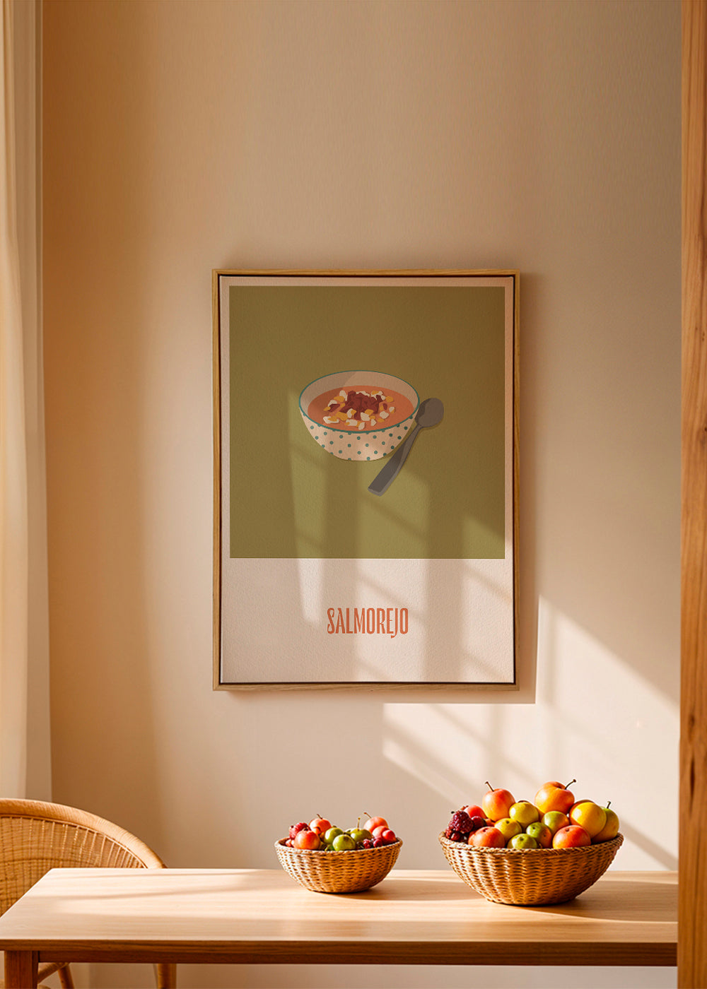 Keuken kunst Salmorejo illustratie