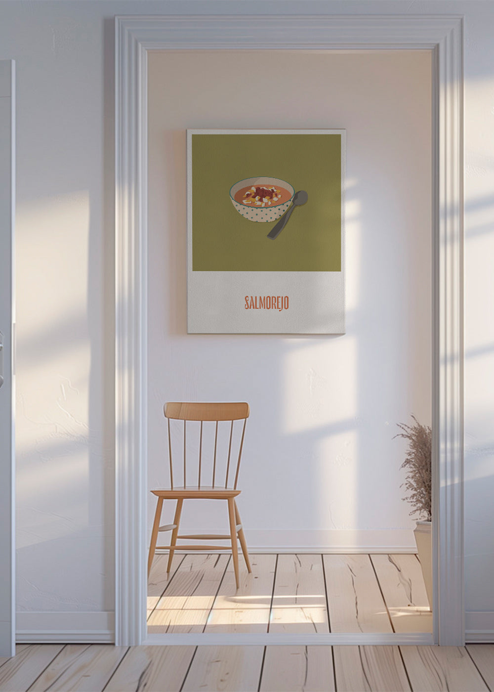 Keuken kunst Salmorejo illustratie