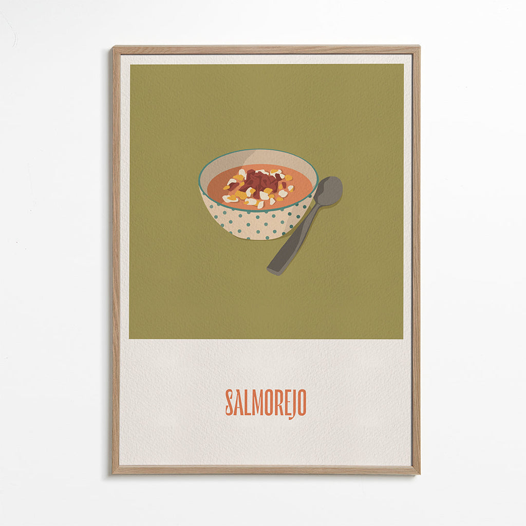 Keuken kunst Salmorejo illustratie
