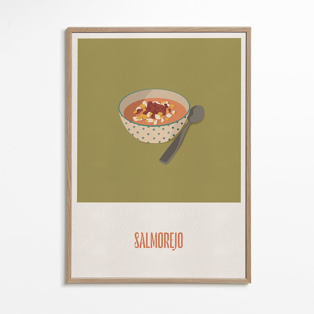 Keuken kunst Salmorejo illustratie