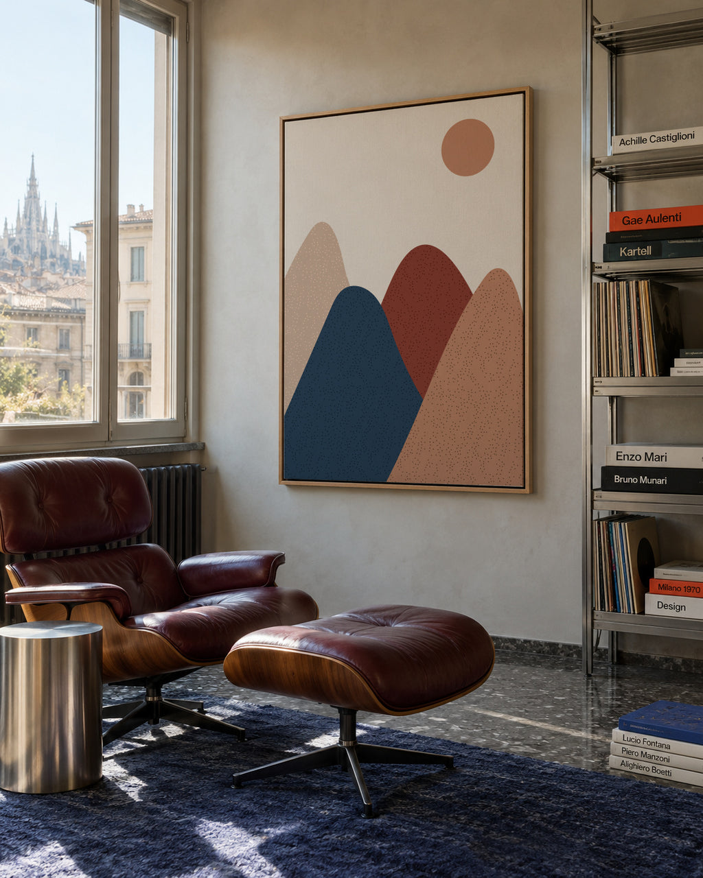 Mountain - Framed canvas in an interior