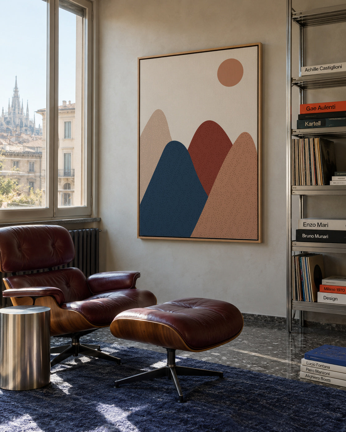 Mountain - Framed canvas in an interior