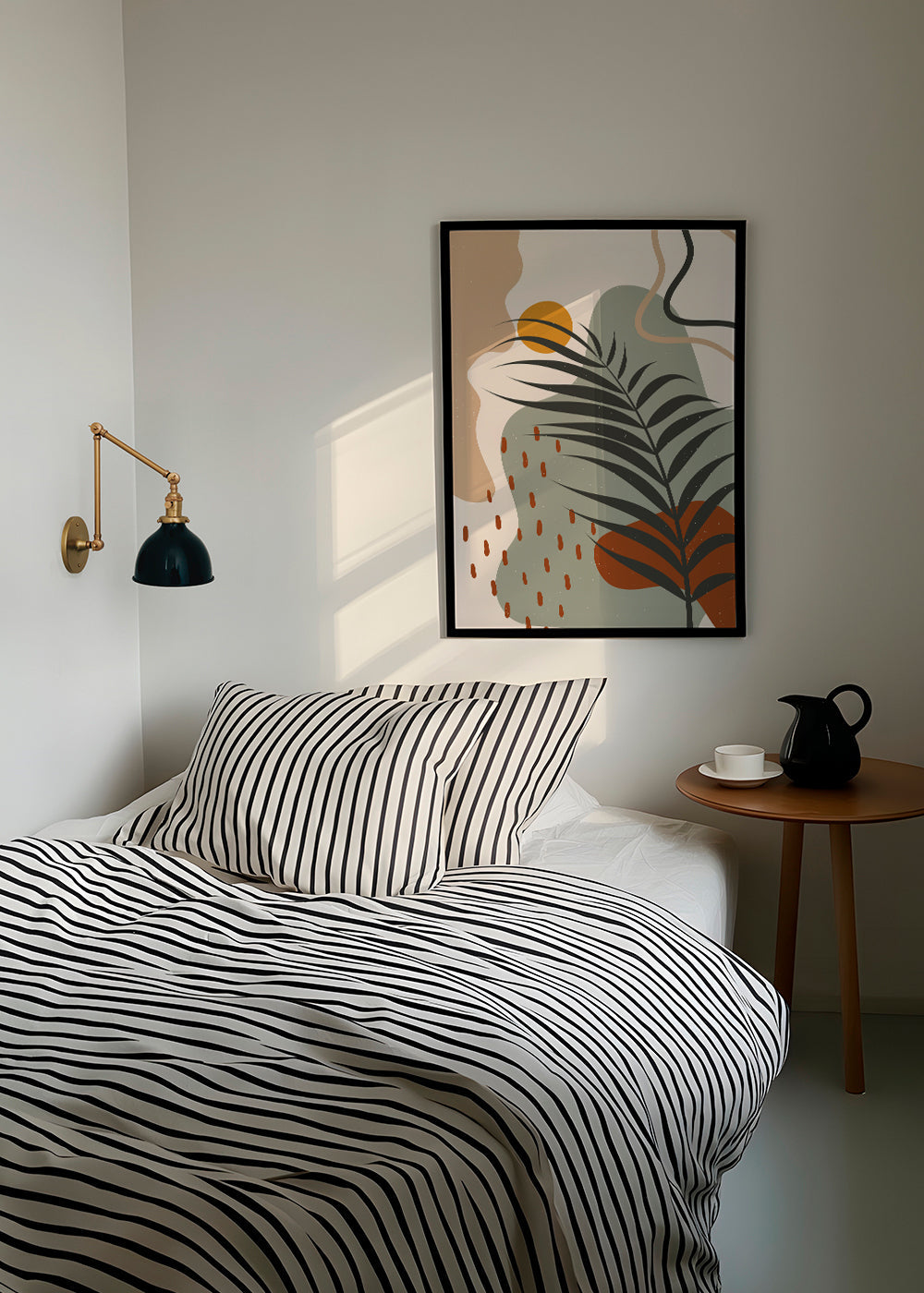 Botanische poster met tropisch blad minimal
