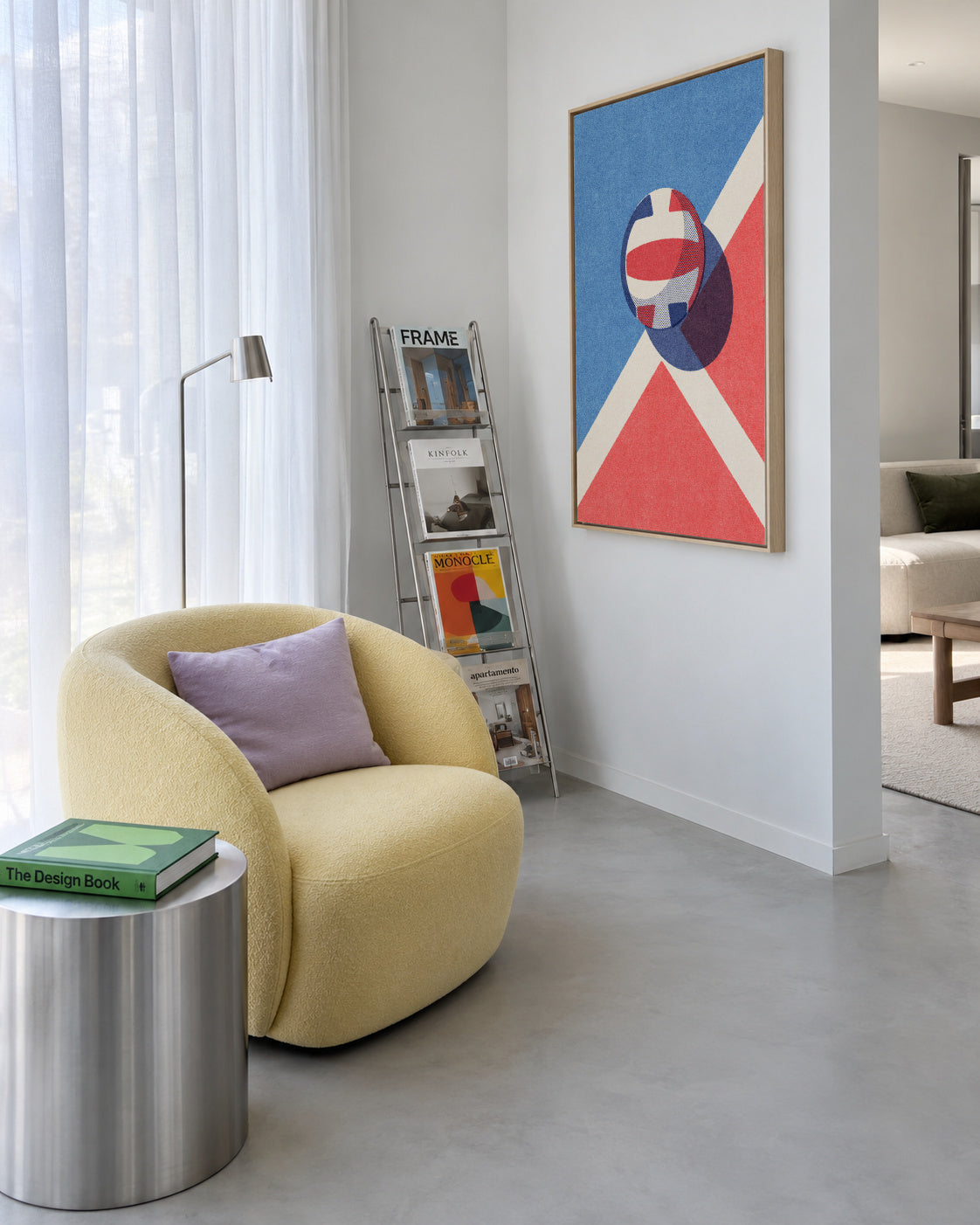 BALLS / Volleyball - Framed canvas in an interior