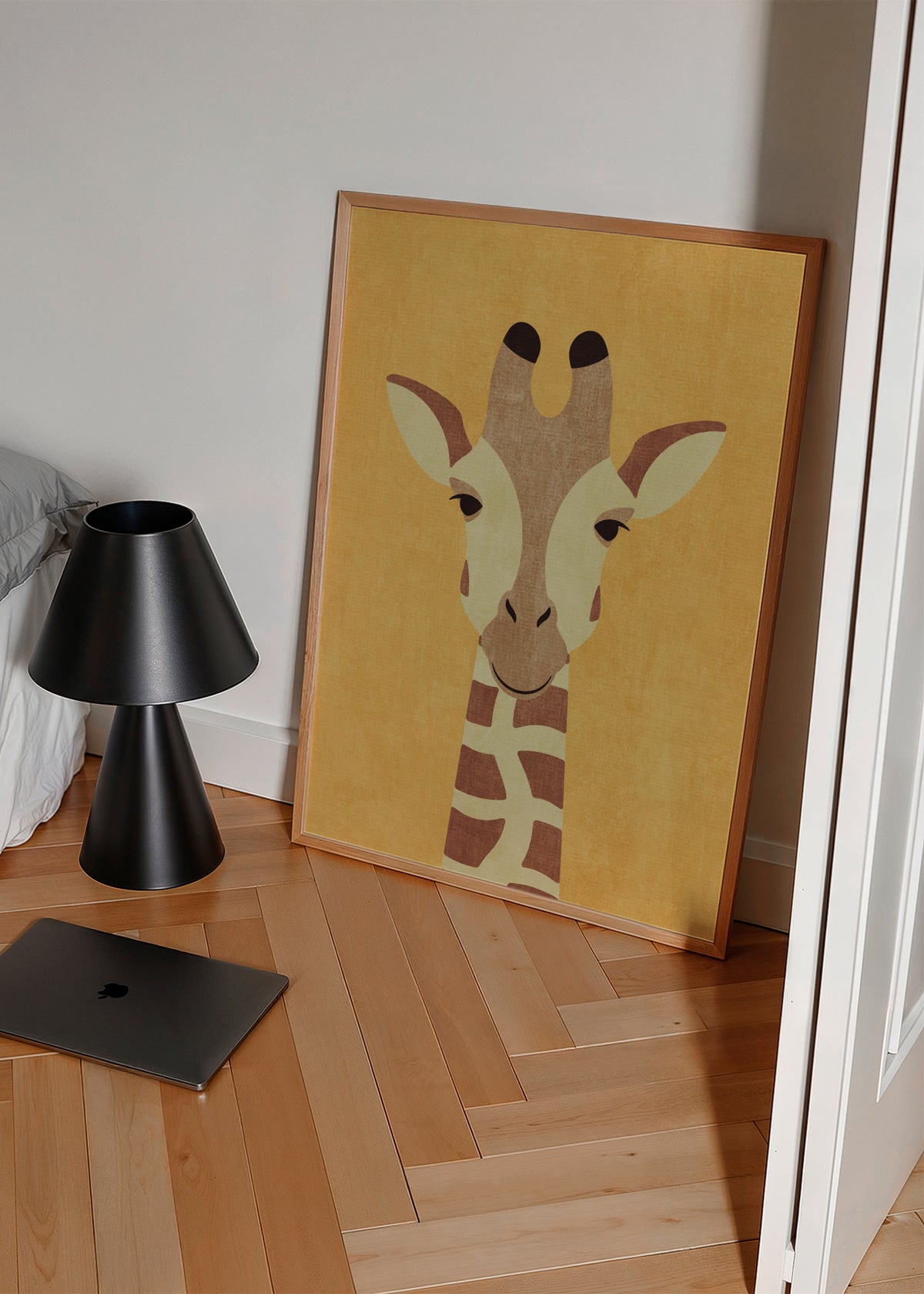 FAUNA / Giraffe - Framed poster in an interior