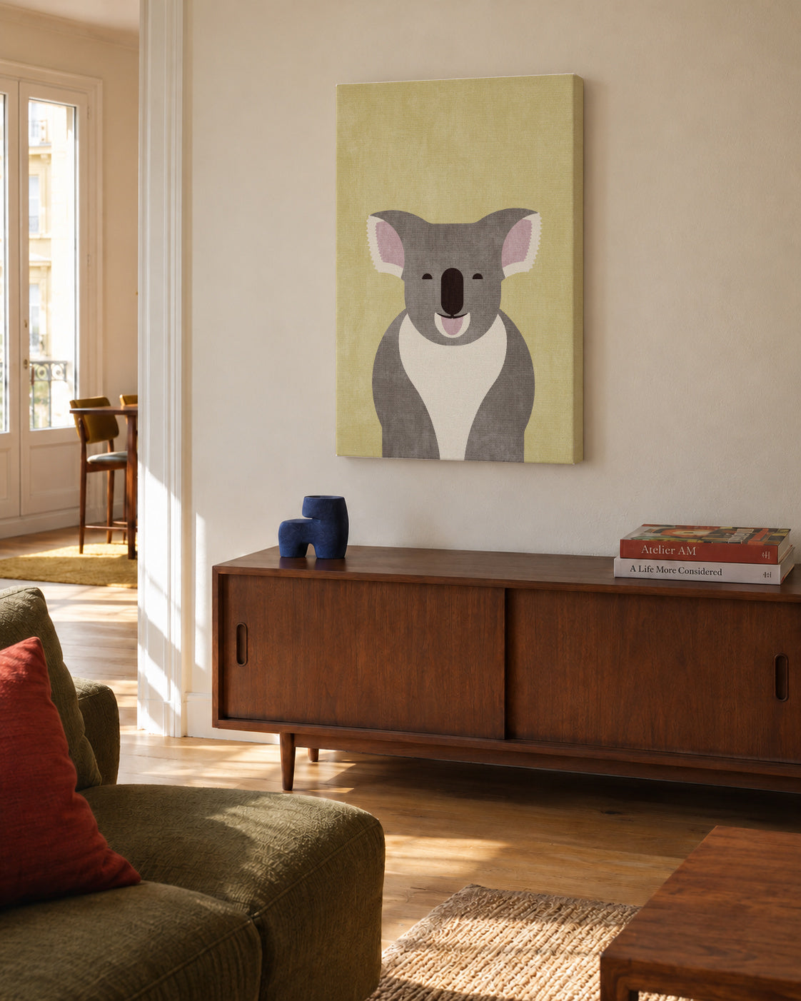 FAUNA / Koala Bear - Unframed canvas in an interior
