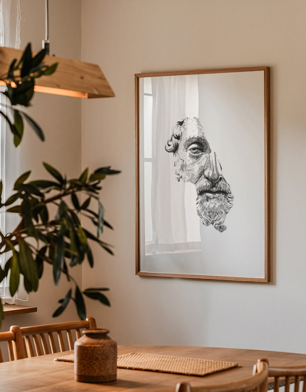 Marcus Aurelius Antoninus Augustus - Framed poster detail