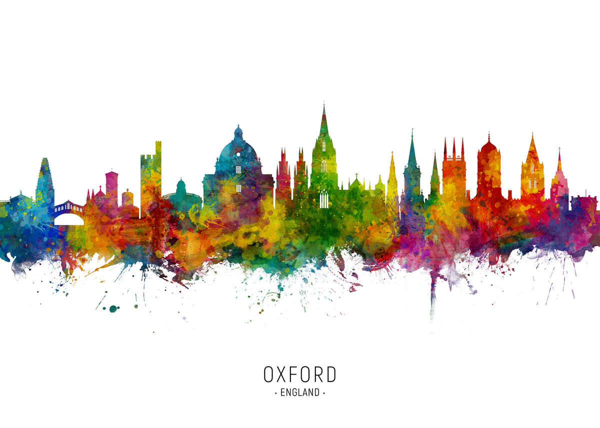 Oxford Skyline multicolor - Unframed art print