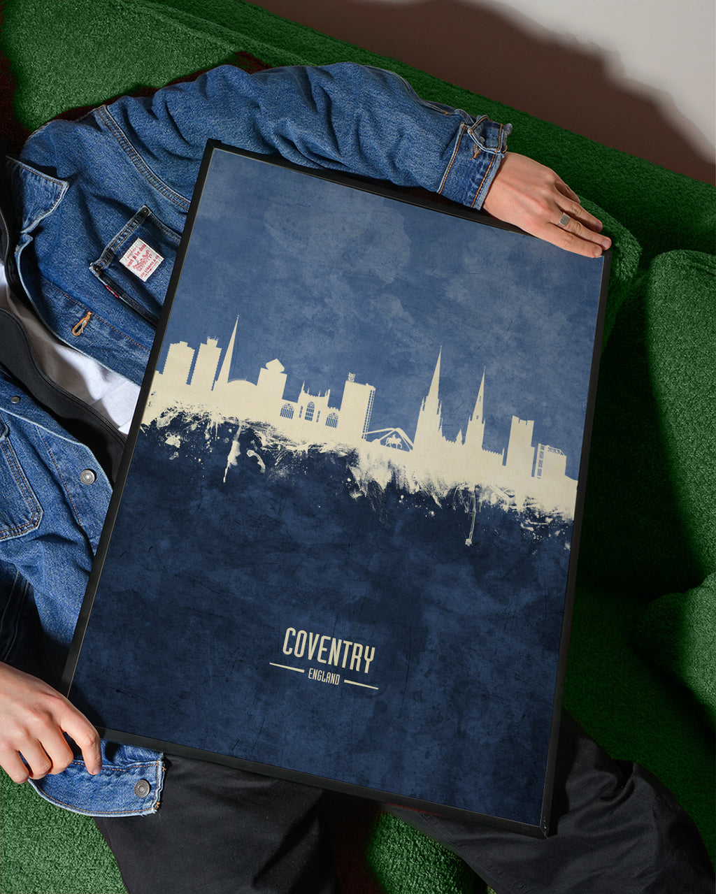 Coventry Skyline azul - Framed poster detail