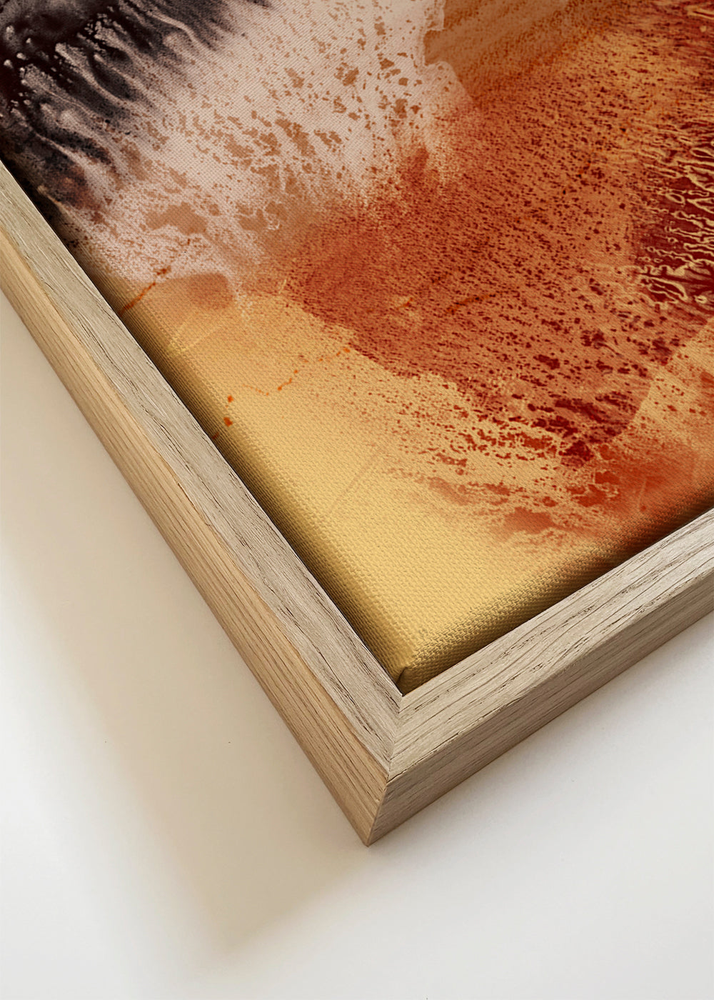 Abstract kunst organische textuur geel en bruin