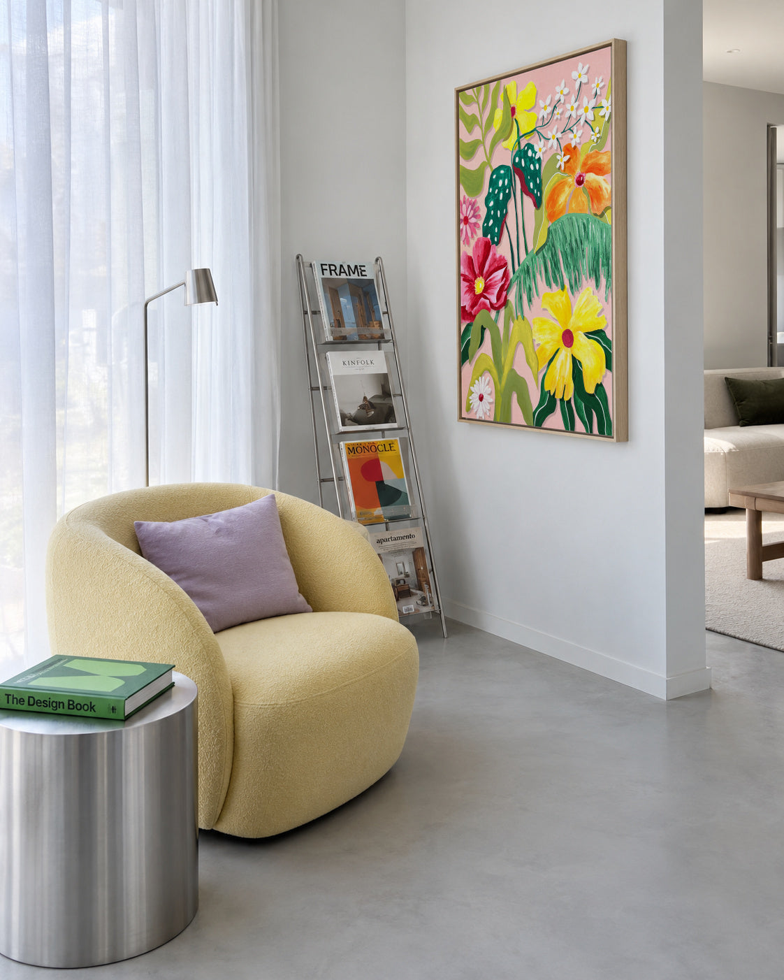 Flores y Plantas - Framed canvas in an interior