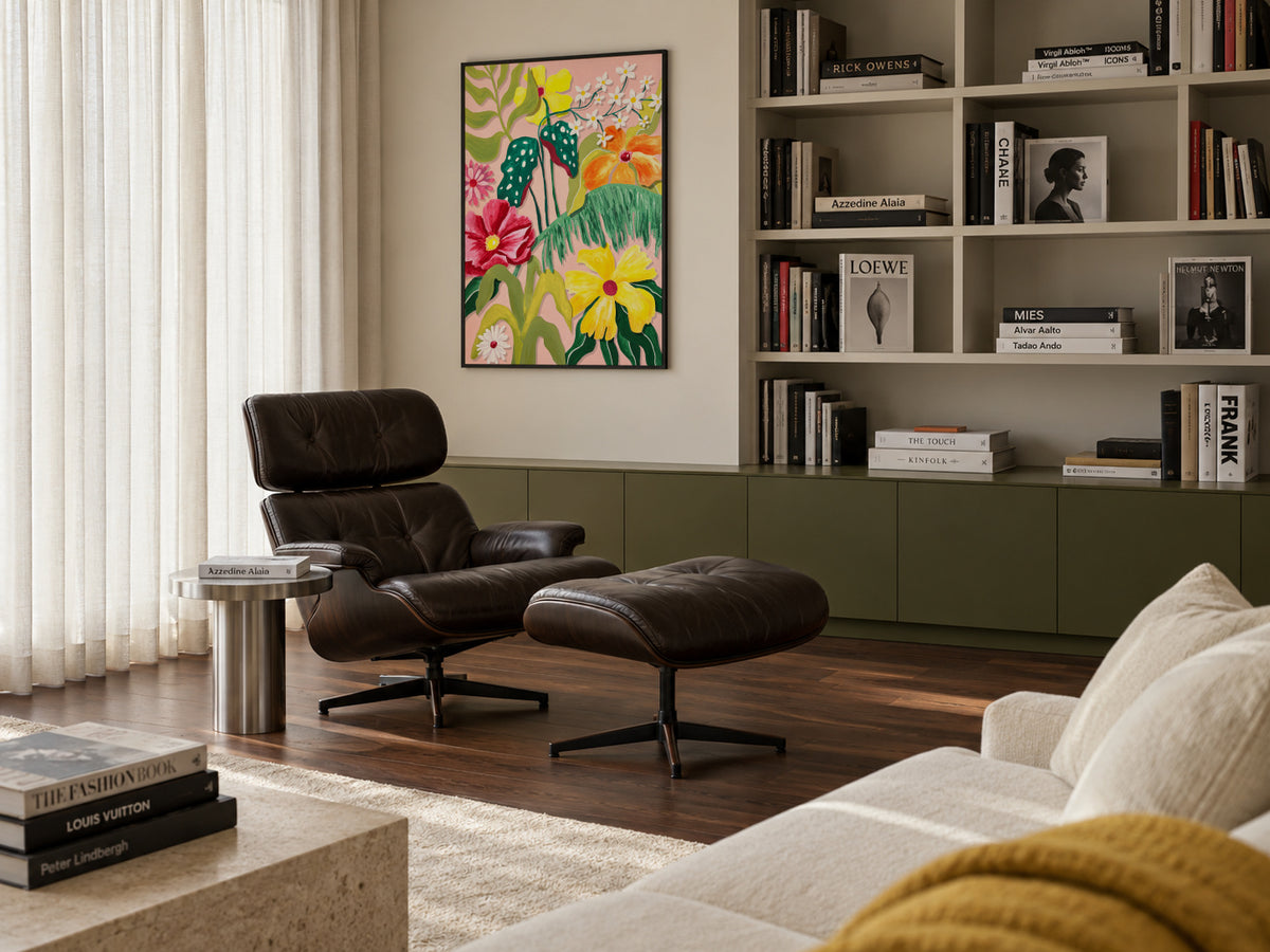 Flores y Plantas - Framed poster in an interior