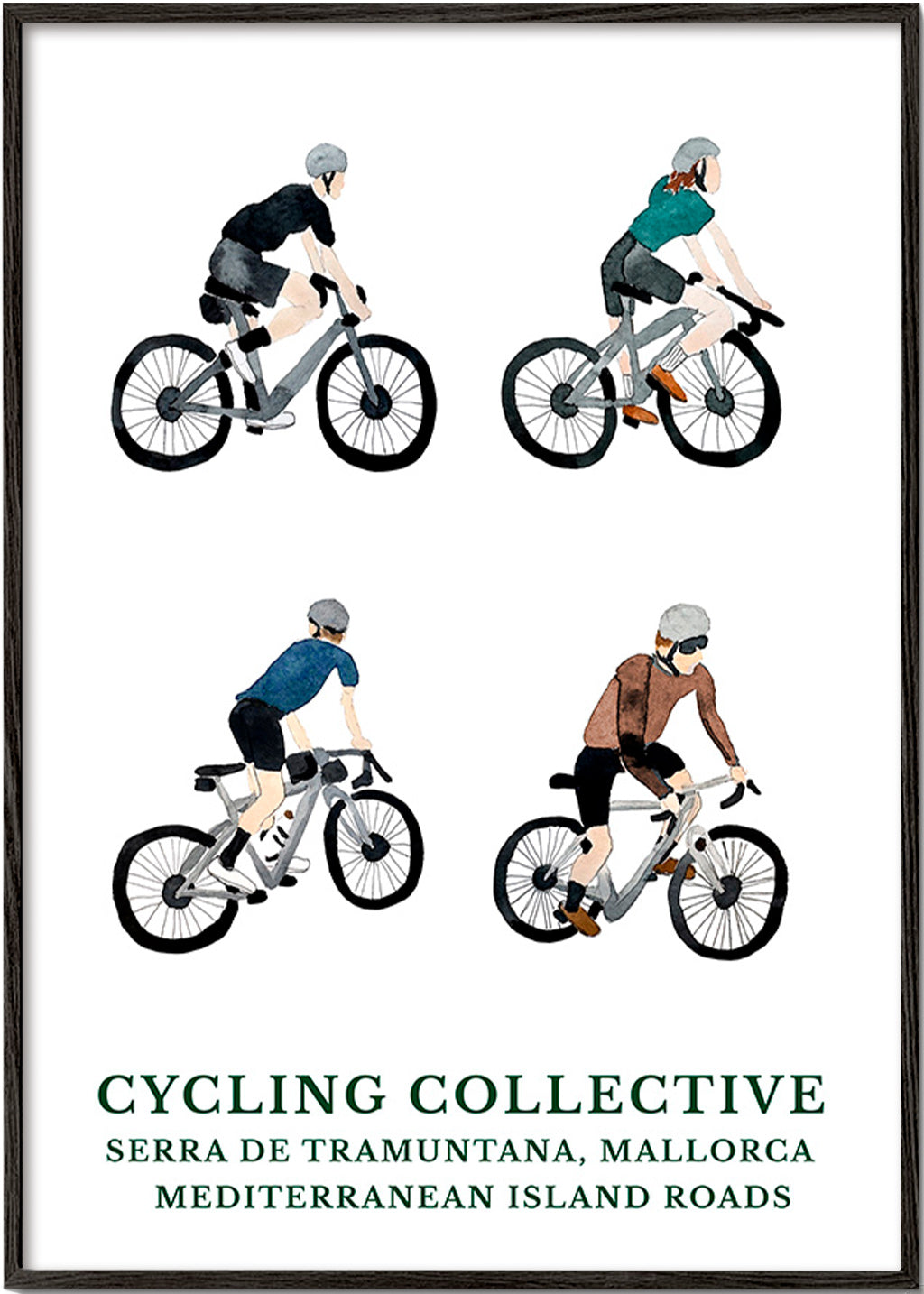 Sportkunst Mallorca fietsers