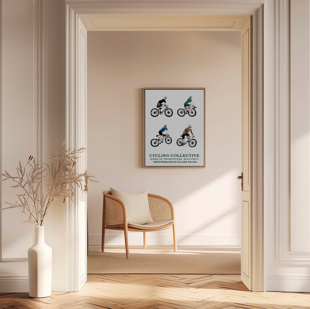 Sportkunst Mallorca fietsers
