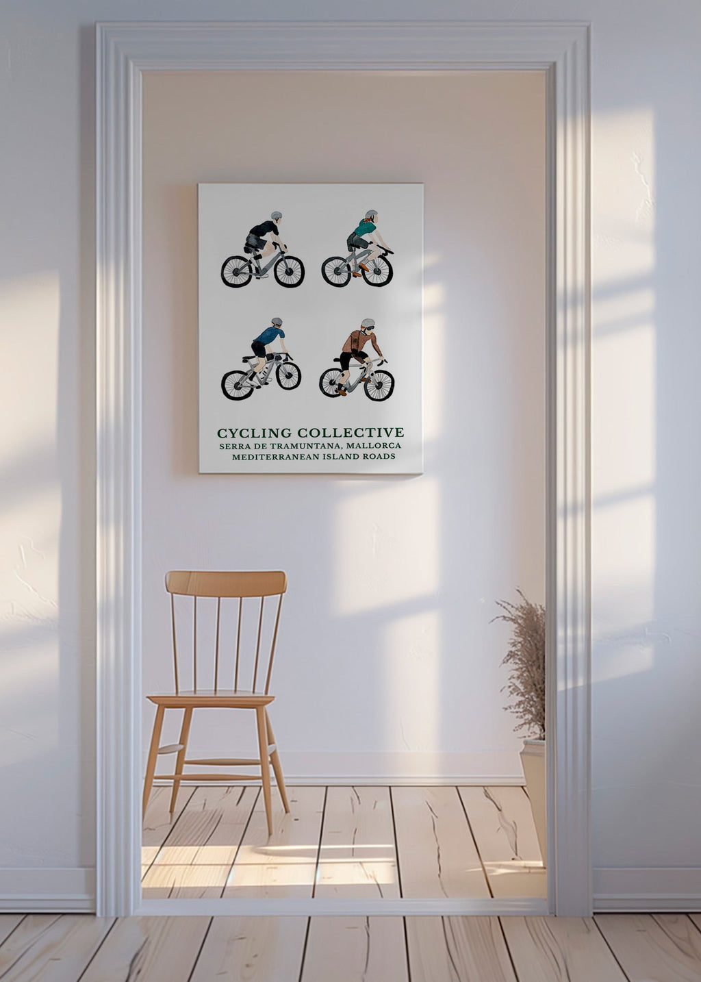 Sportkunst Mallorca fietsers