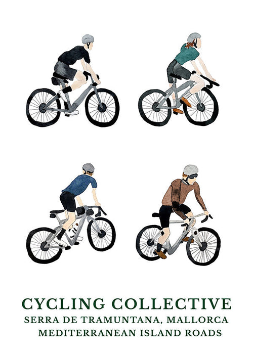 Sportkunst Mallorca fietsers