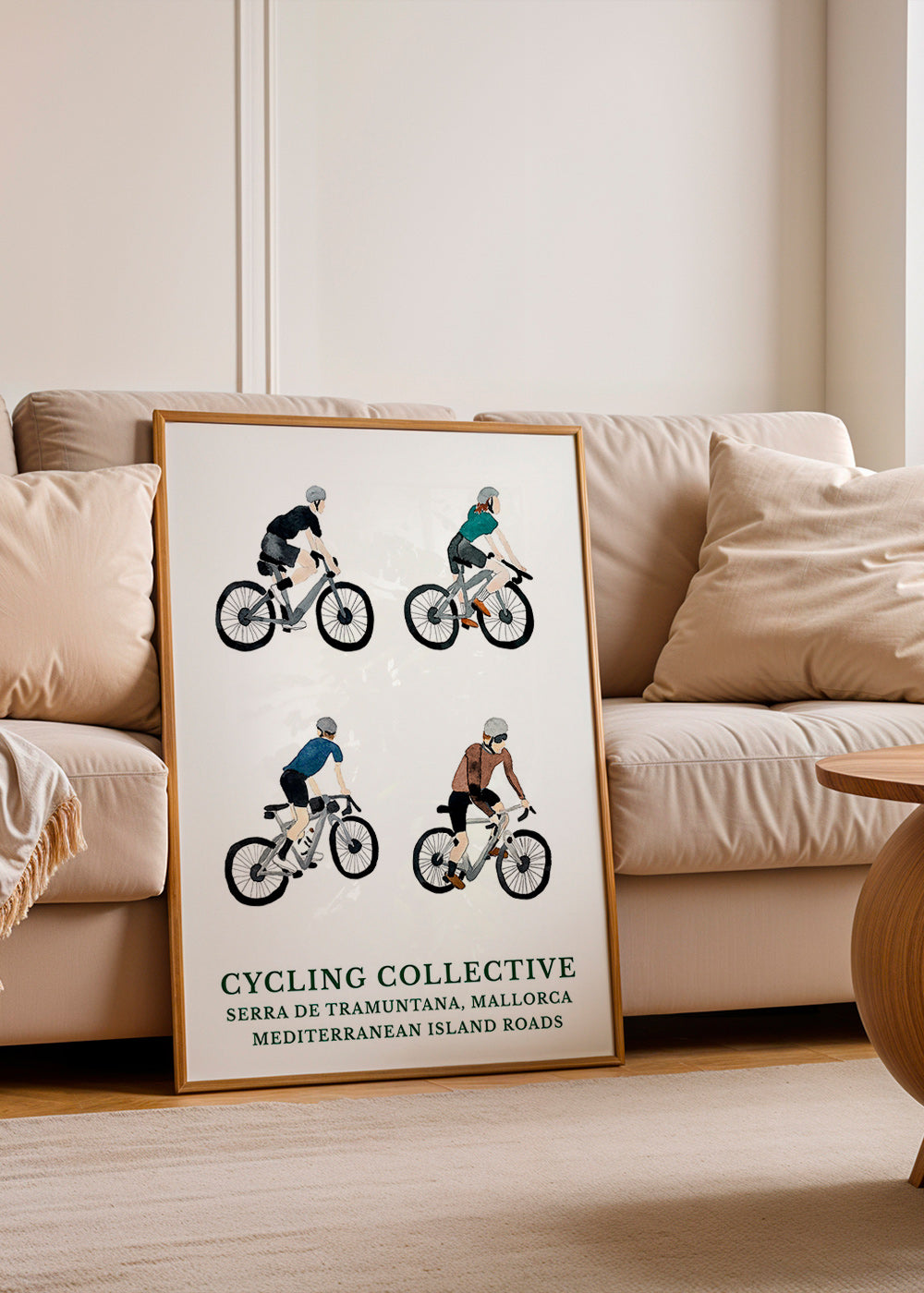 Sportkunst Mallorca fietsers