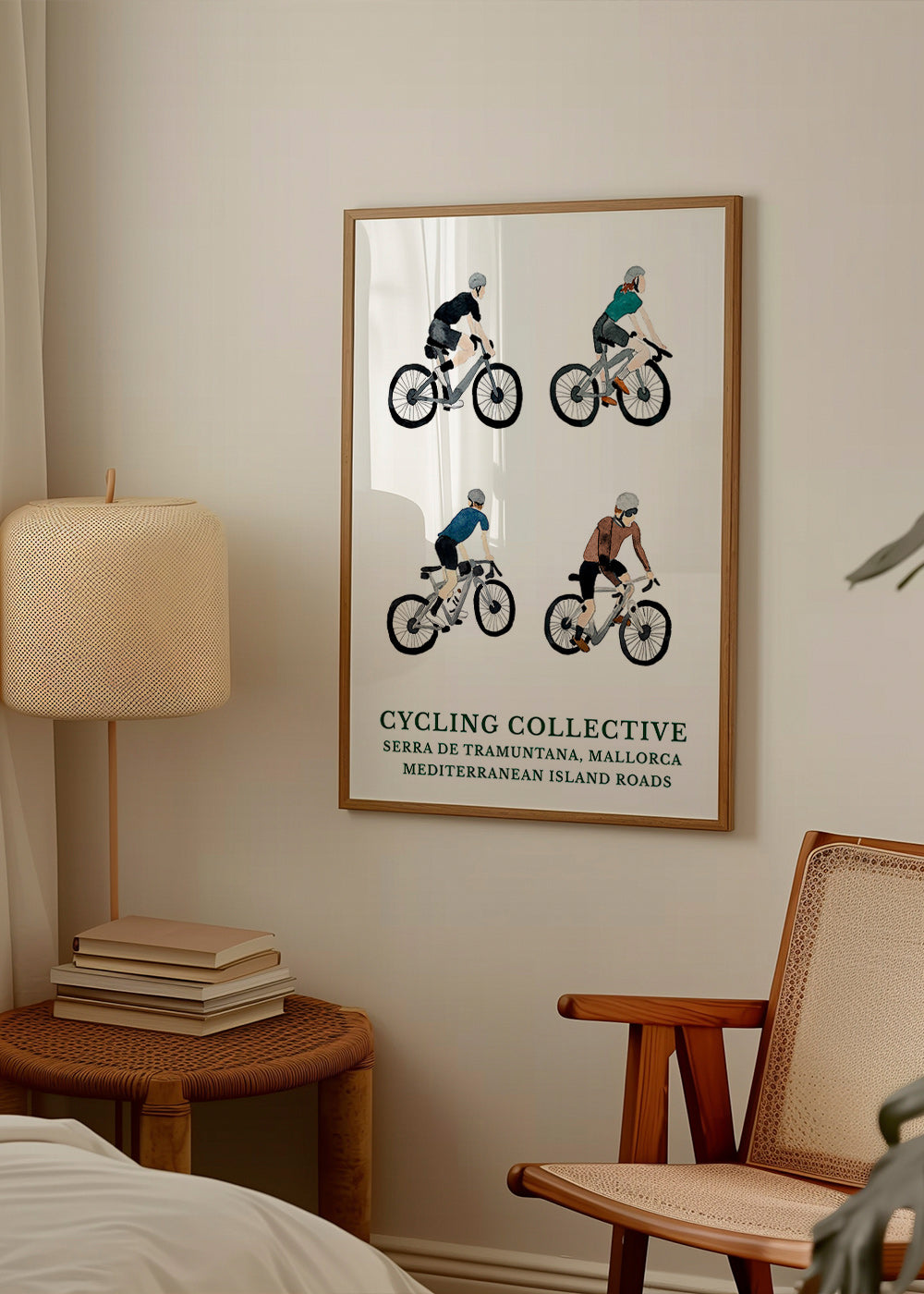 Sportkunst Mallorca fietsers