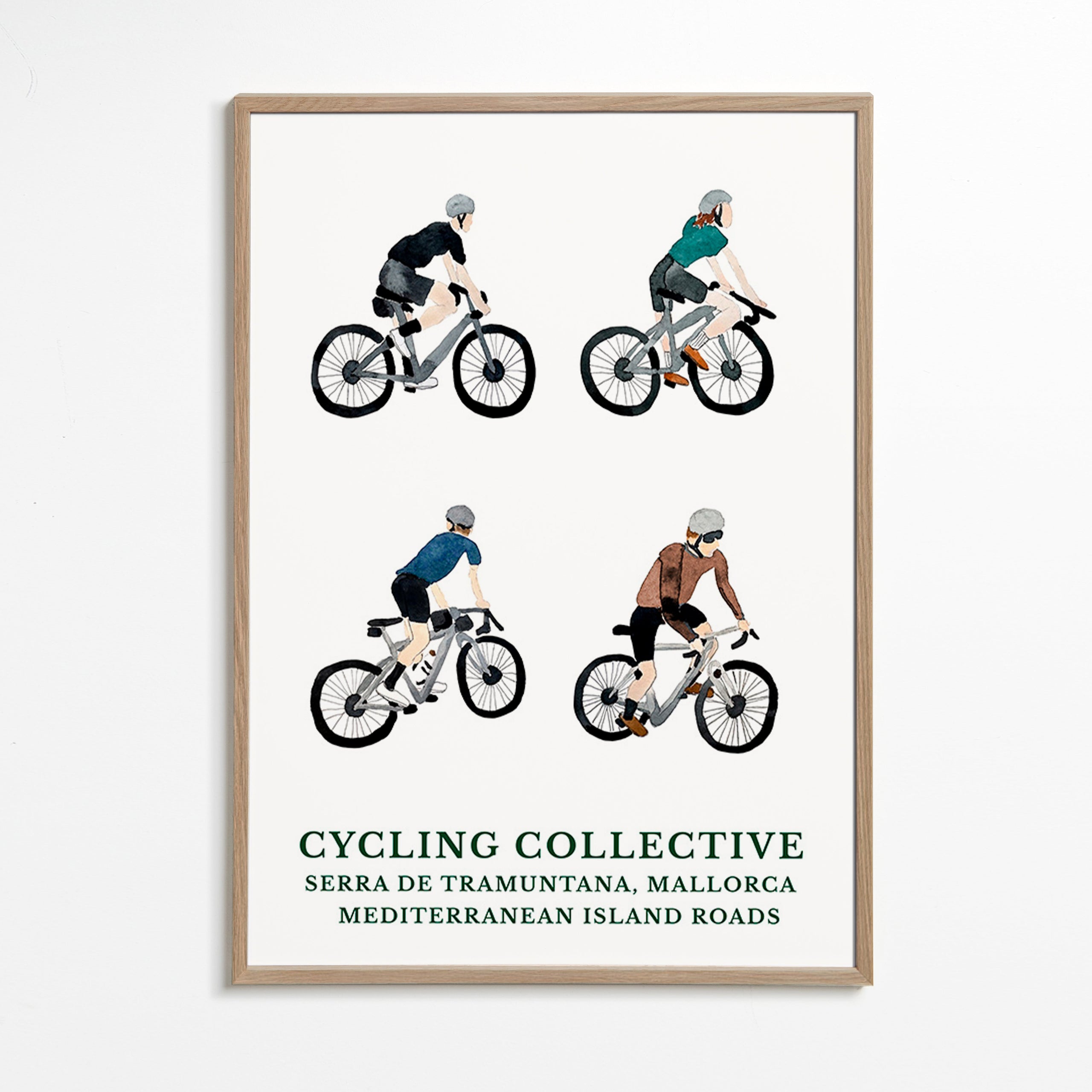 Sportkunst Mallorca fietsers