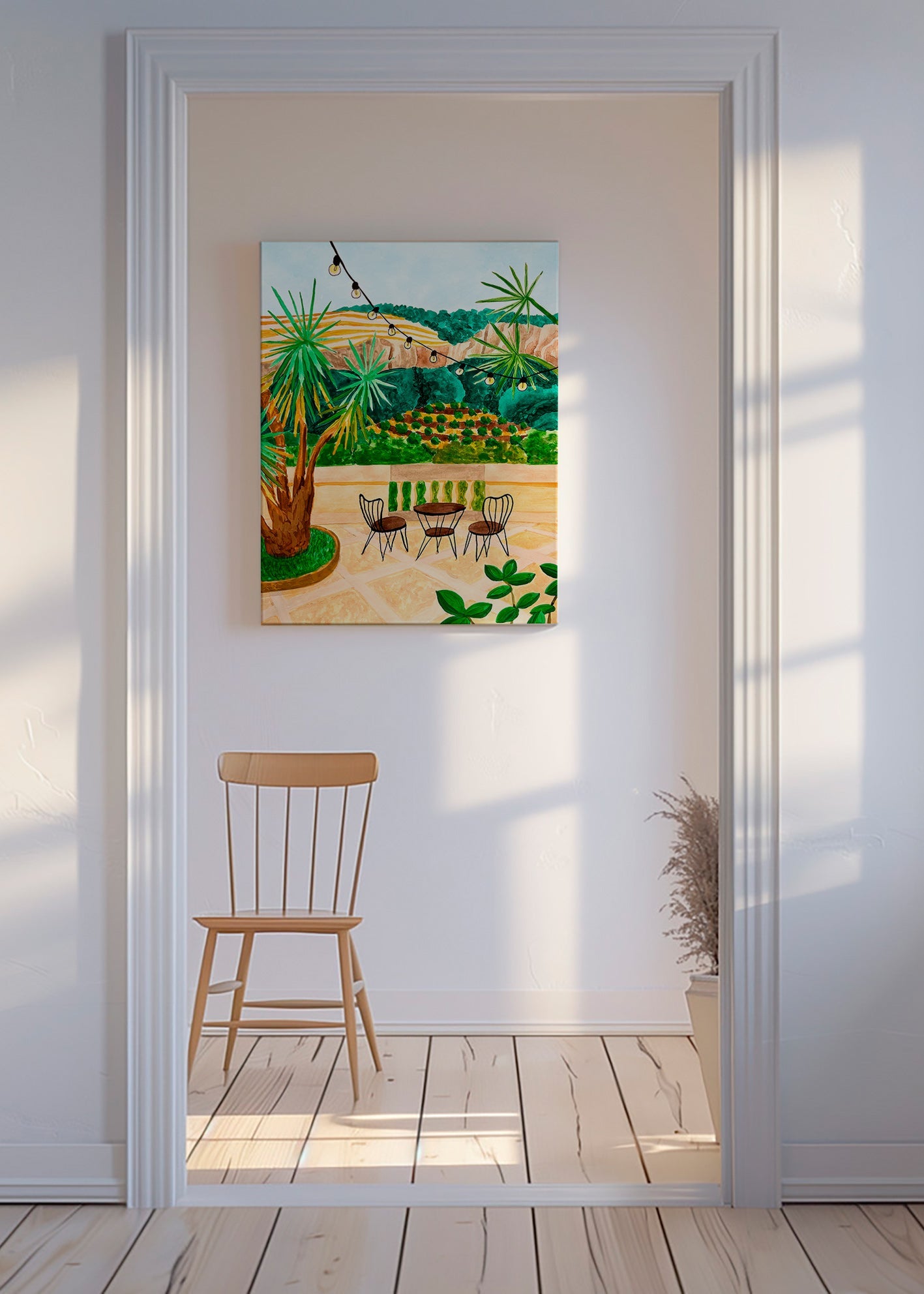 Botanische poster: mediterrane terras