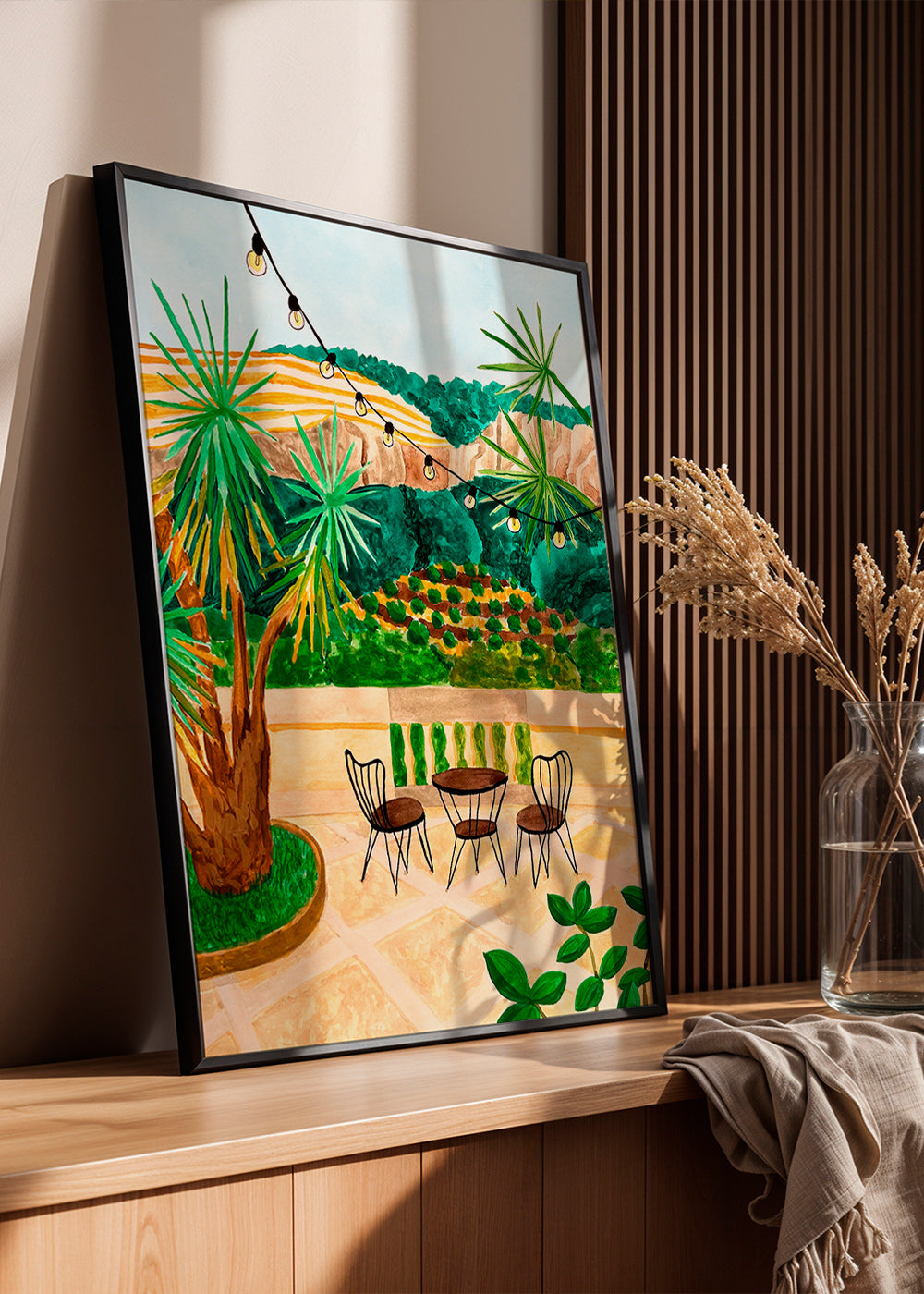 Botanische poster: mediterrane terras