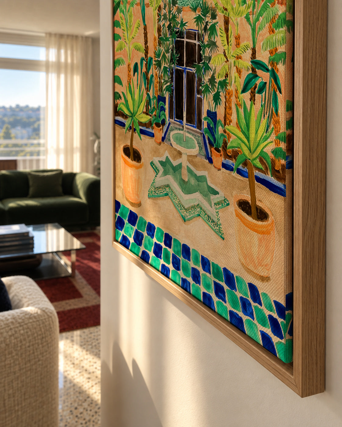 Jardin Majorelle - Framed canvas detail