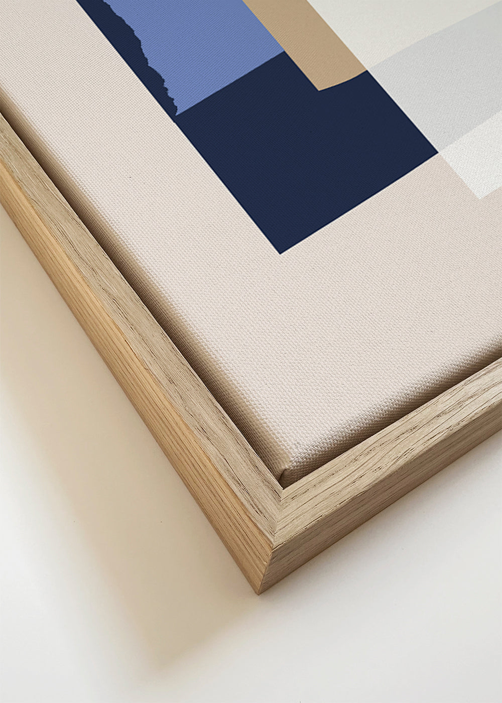Abstract kunst lagen gebogen beige