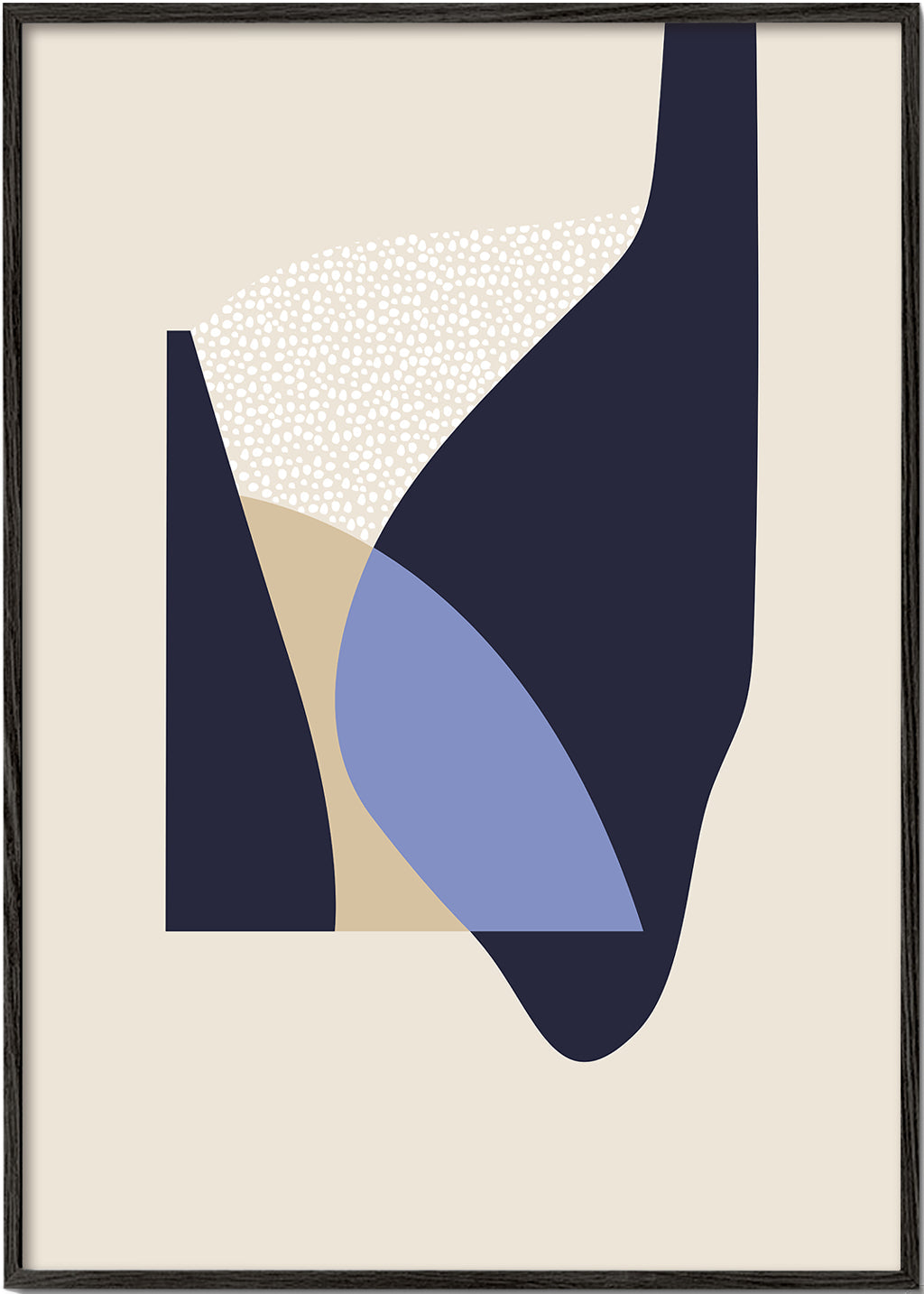 Abstract kunstwerk met organische vormen