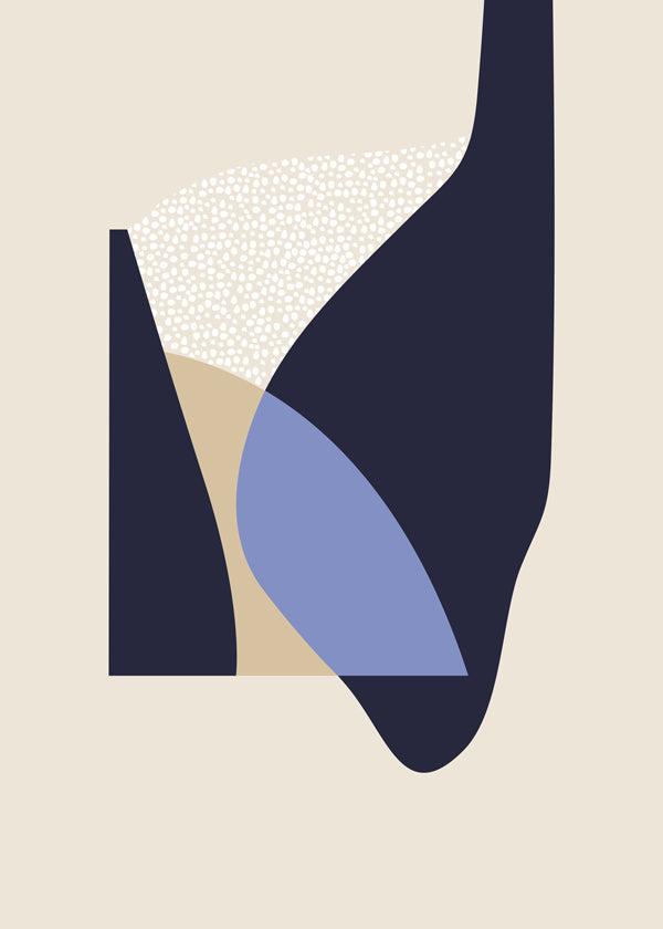 Abstract kunstwerk met organische vormen
