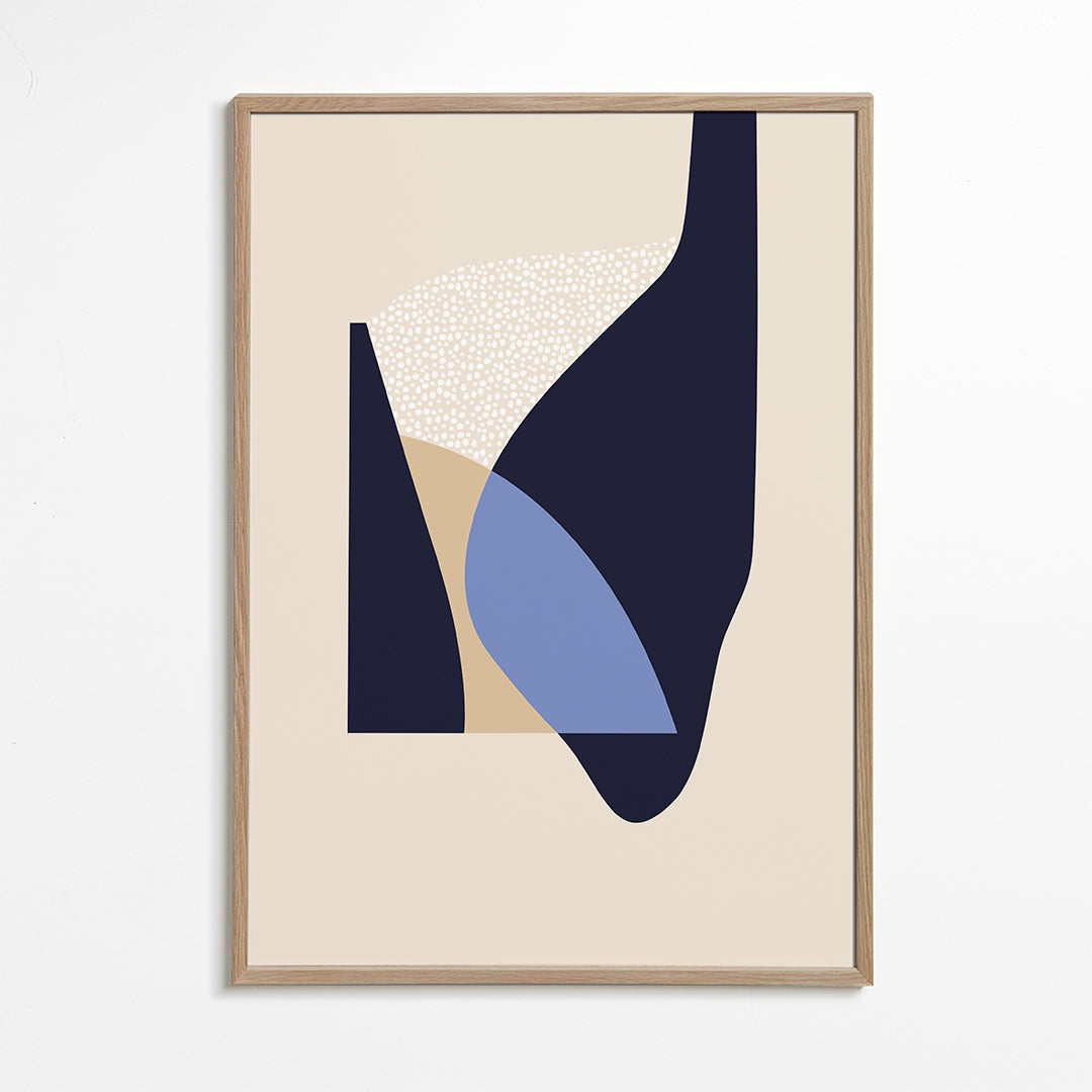 Abstract kunstwerk met organische vormen