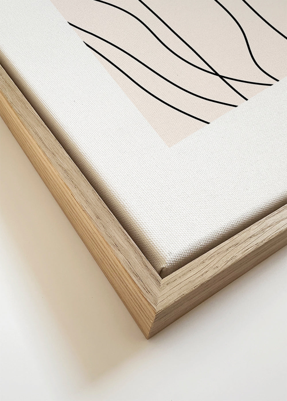 Minimalistische print met organische lijnen