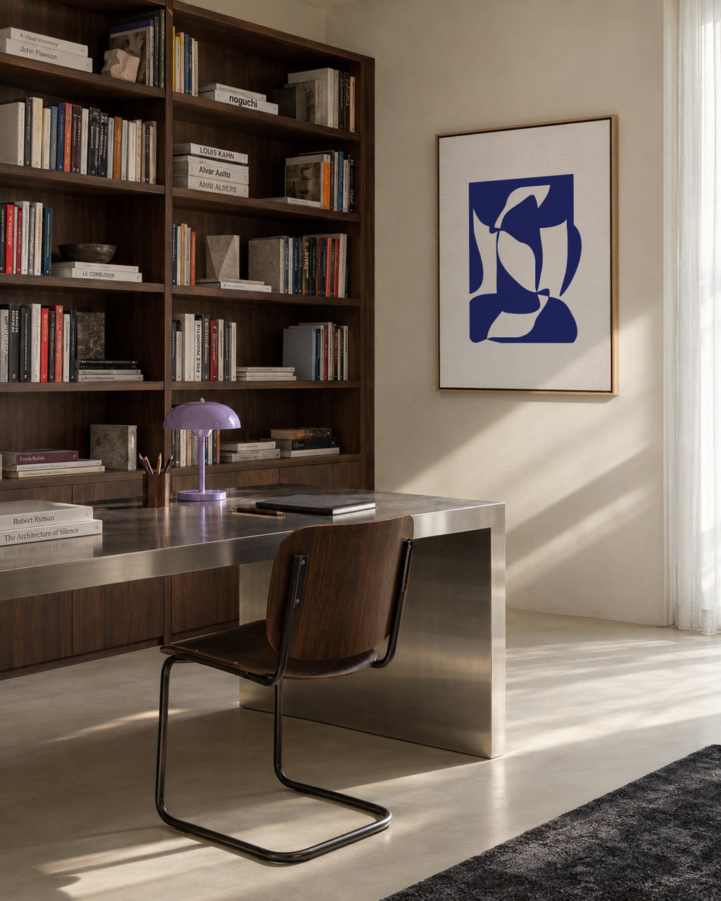 Silhouette V - Framed canvas in an interior